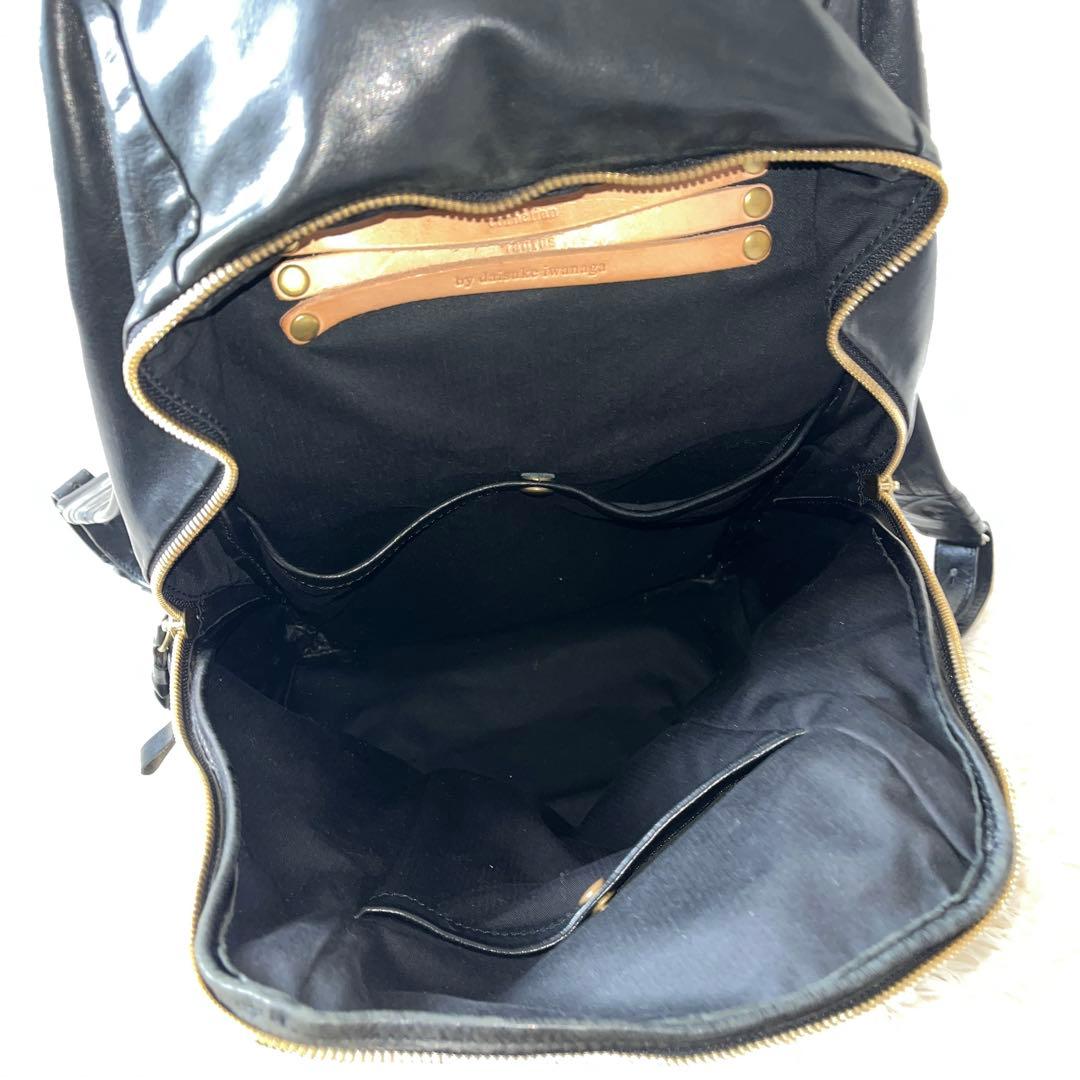 未使用級✨コーネリアンタウラス　タートルリュック　レザー　ブラック