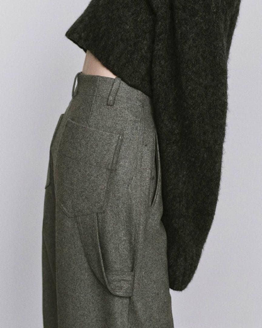 【美品】TODAYFUL Wool Painter Pants 38 gray