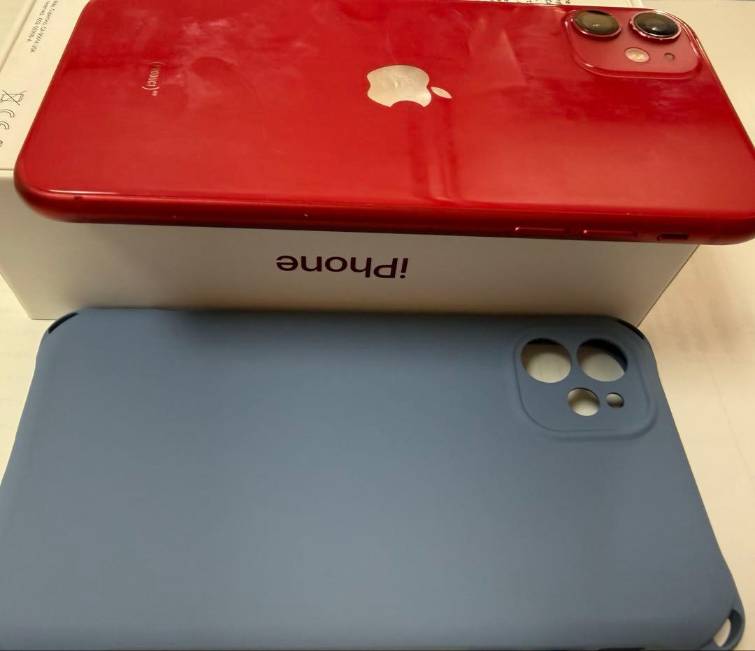 Apple iPhone 11 PRODUCT(RED) 美品 付属品、ケース付