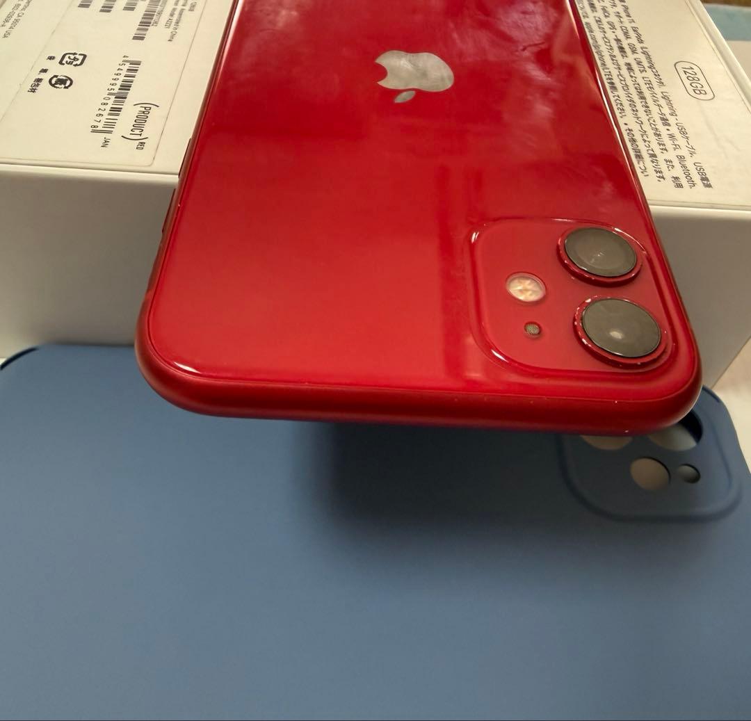 Apple iPhone 11 PRODUCT(RED) 美品 付属品、ケース付