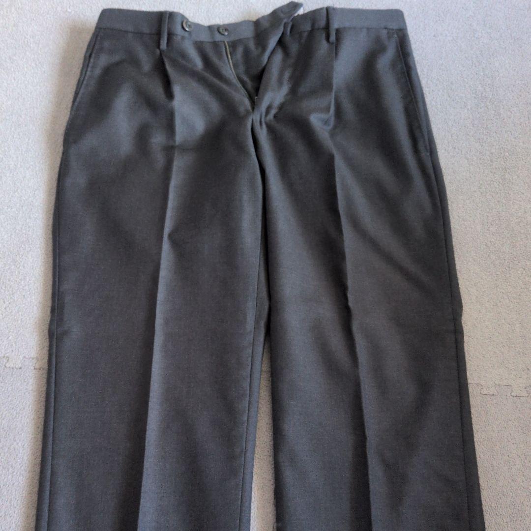 INCOTEX ダークグレー　スラックス　秋冬用