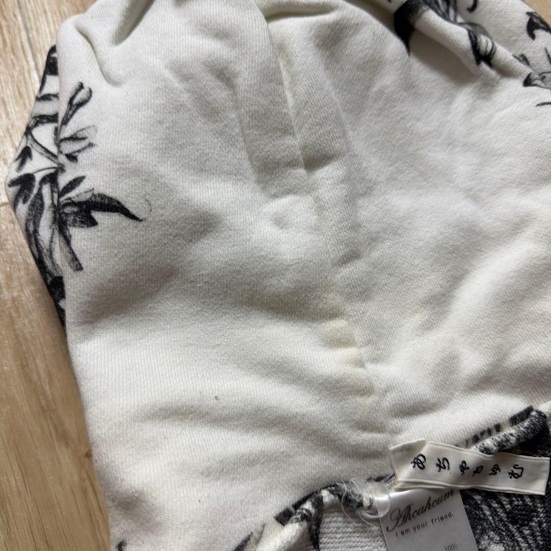 AHCAHCUM あちゃちゅむ　ボタニカルプリント　BIGパーカー　リバーシブル