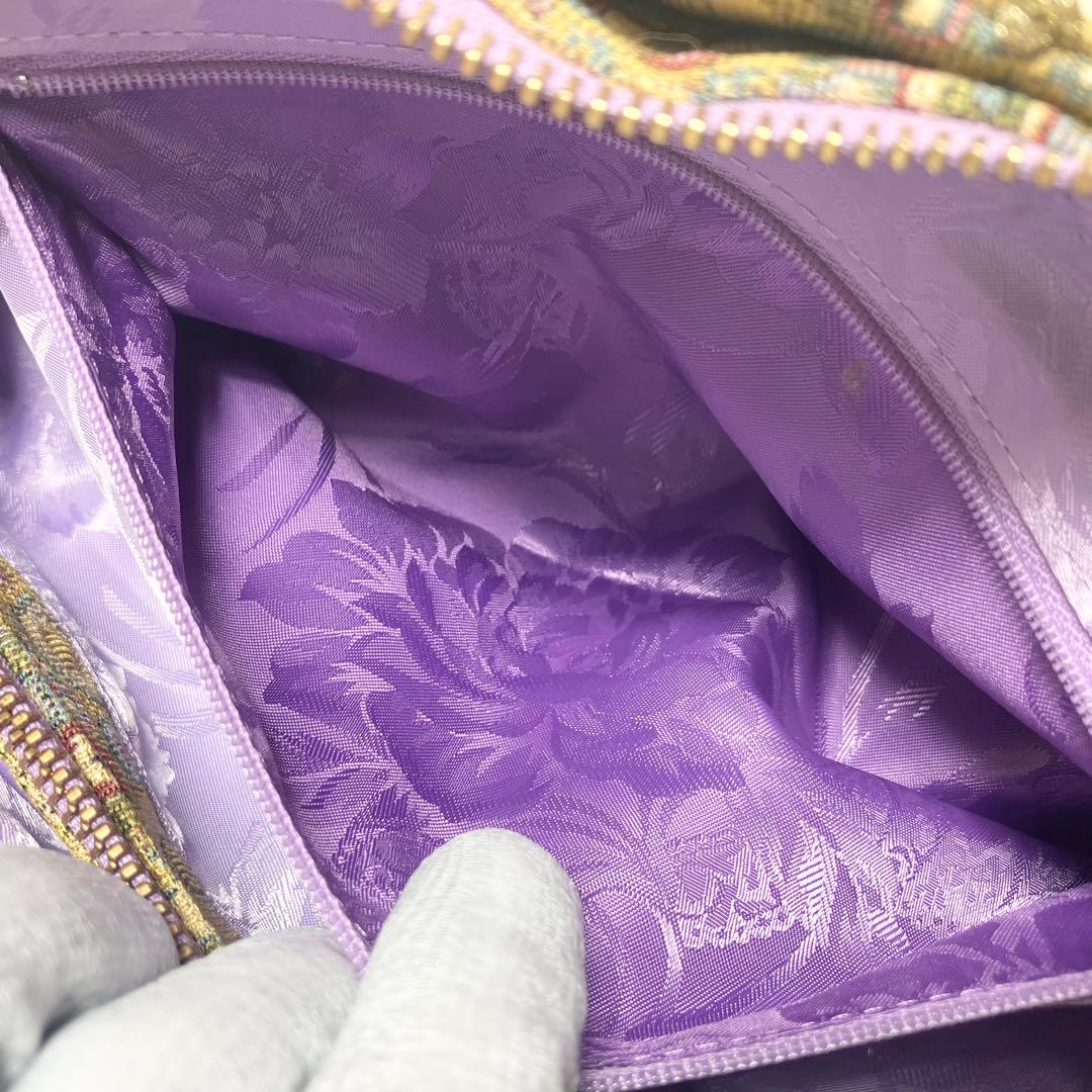 【未使用】Think beeゴールデンクリムト ハンドバック スパンコール 刺繍