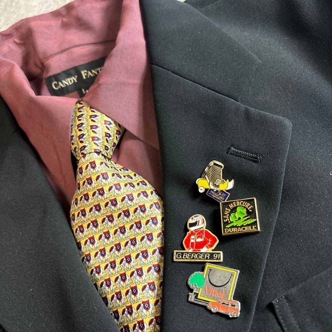 セットアップ ダブルスーツ 成人式 入学式 ピンズ vintage no.109