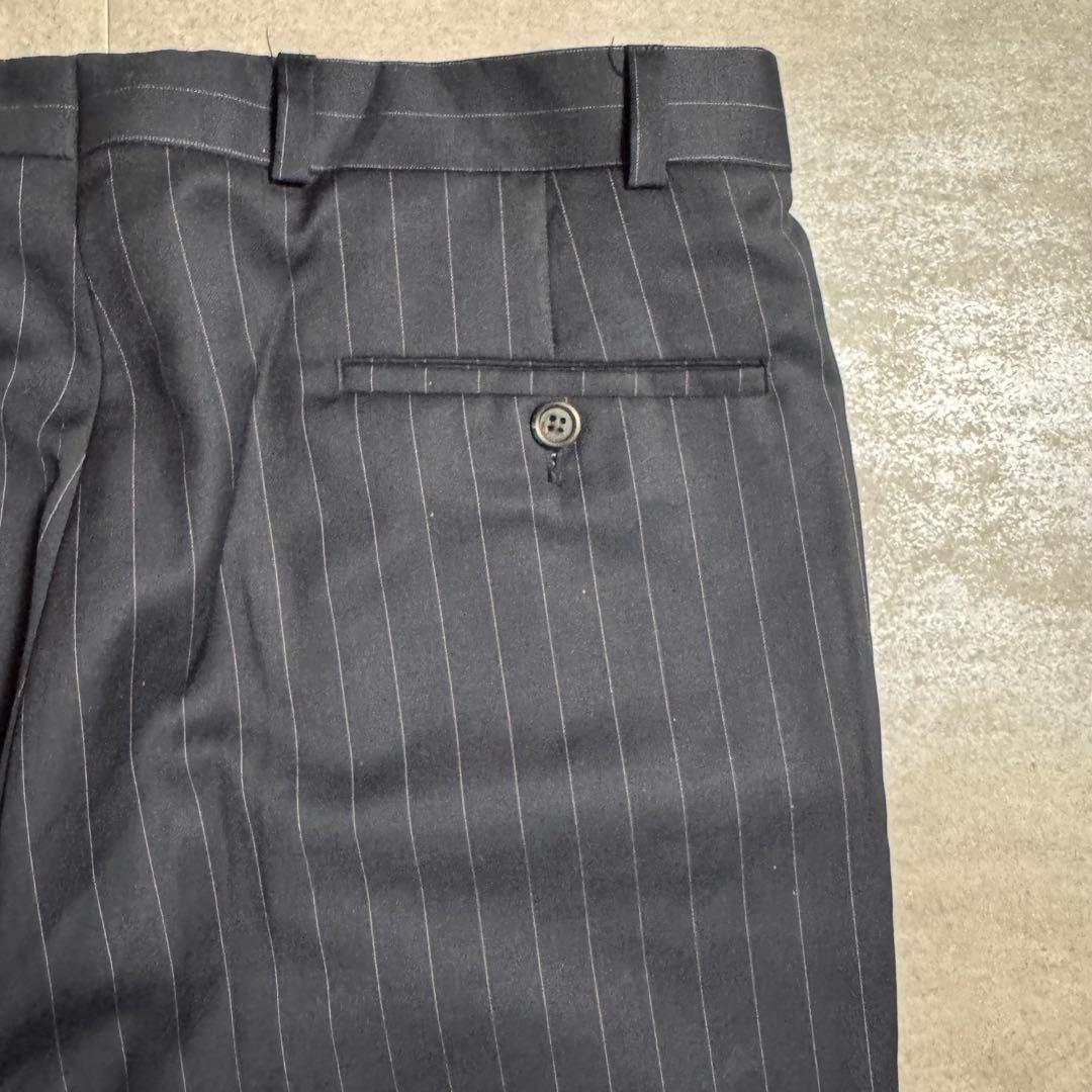 希少【90's】ローレンラルフローレン　ワイドストライプスラックス　W35L32