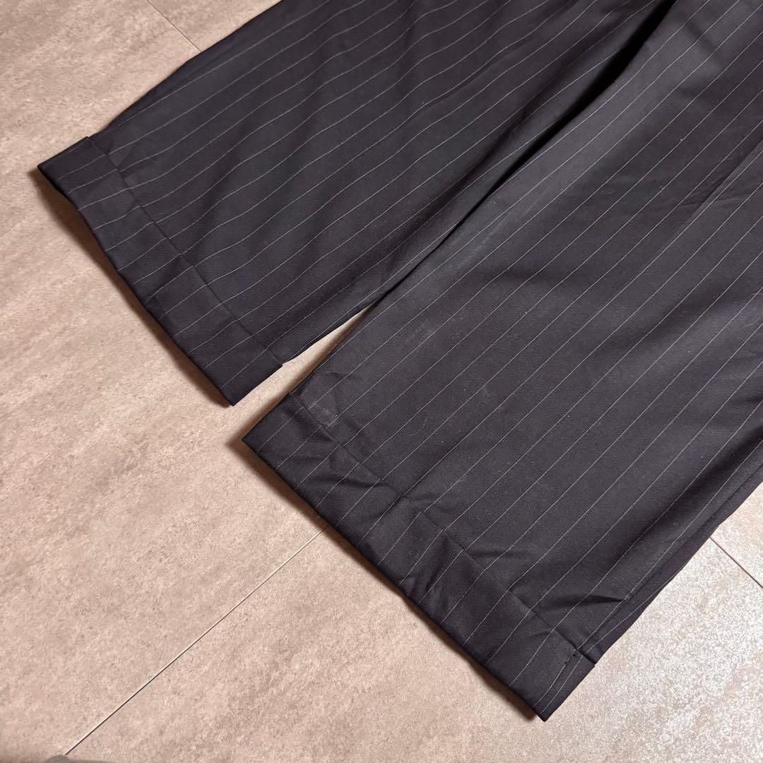 希少【90's】ローレンラルフローレン　ワイドストライプスラックス　W35L32