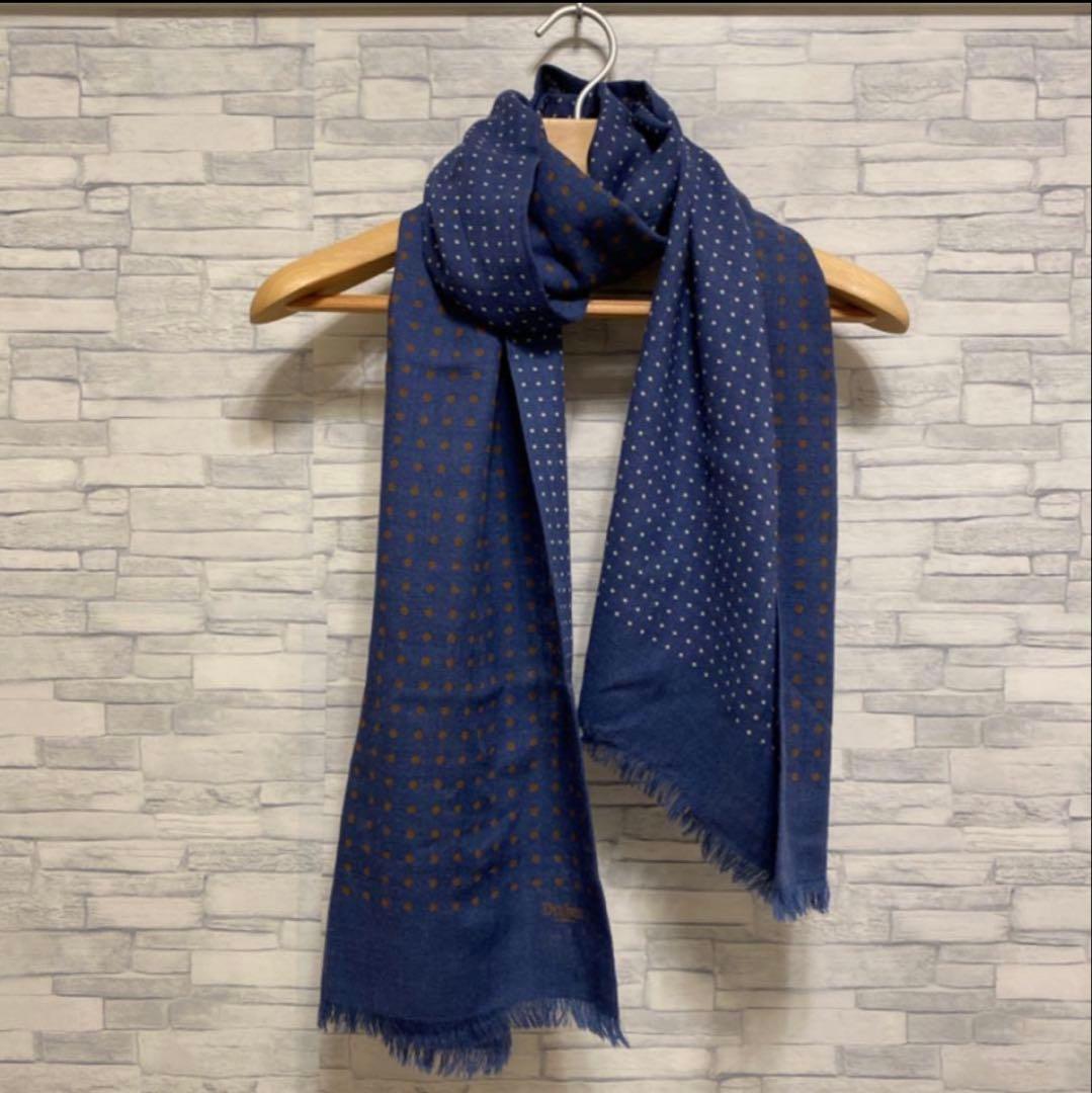 Drakes ドレイクス リバーシブル ドット ストール