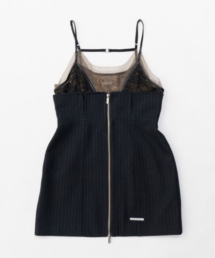 新品タグ付 プランクプロジェクト 23AW レースコンビビスチェ ブラック