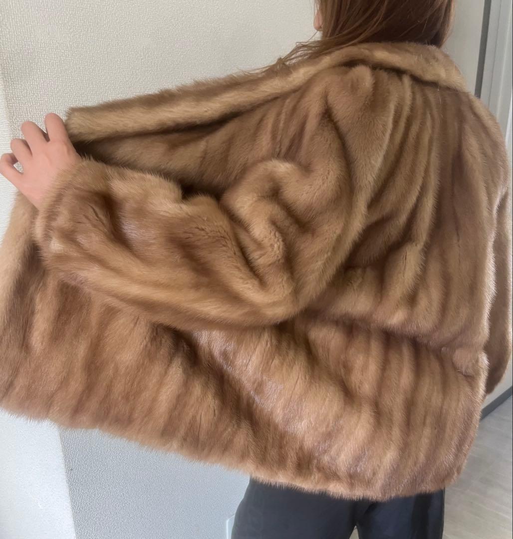 最終値下げ‼️839 ブラウンファーコート オープンフロント