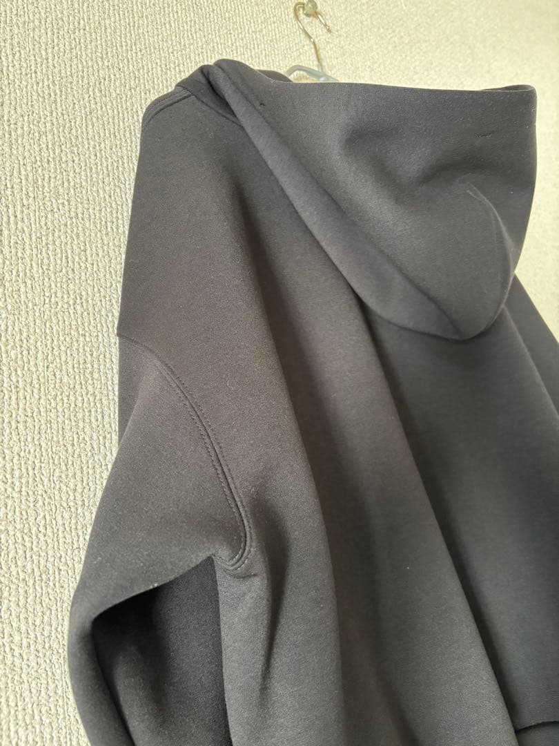 【美品】ダンボールニットジップアップパーカー　エムプルミエ　ブレンヘイム　mid