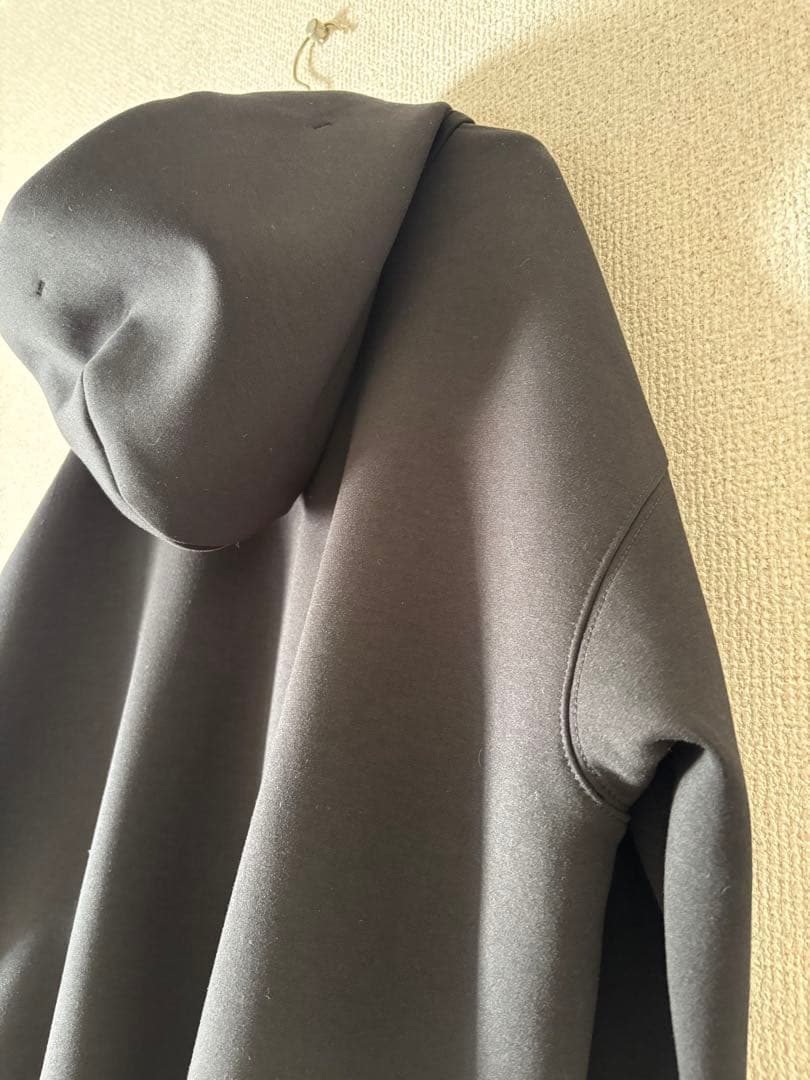 【美品】ダンボールニットジップアップパーカー　エムプルミエ　ブレンヘイム　mid