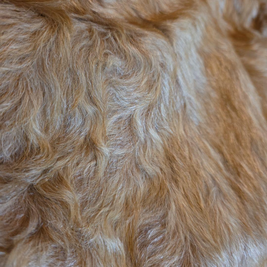 天然　本革　カウハイドラグ　茶色 毛皮ラグ 大きいサイズ