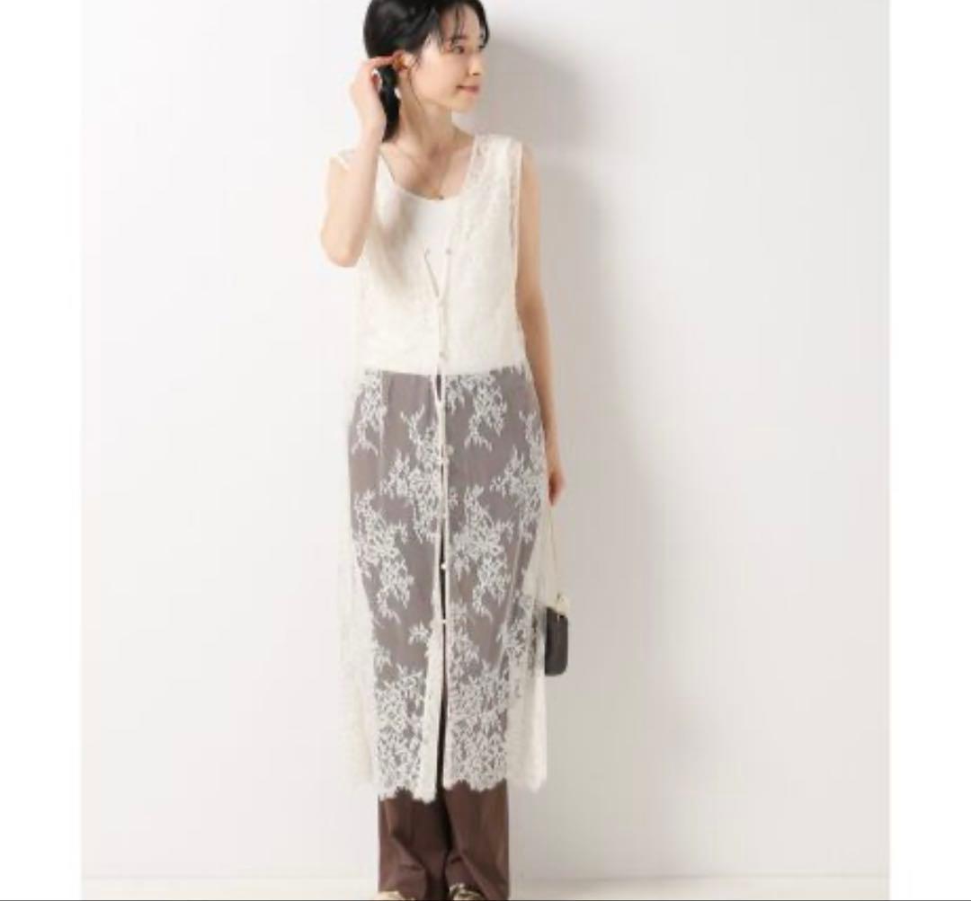 リバーレースノースリーブチュニック