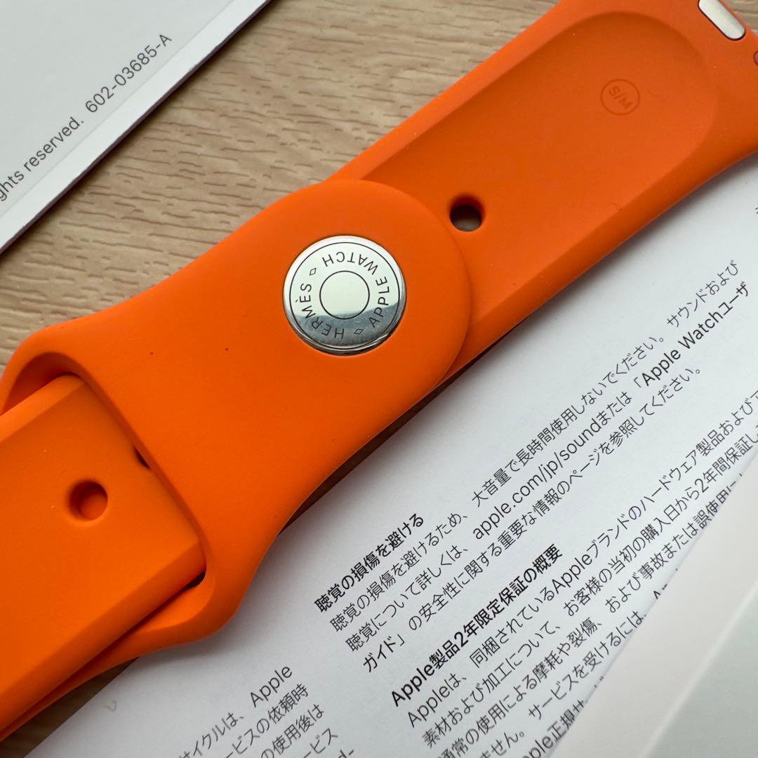 2010 《美品》Apple Watch エルメス　オレンジ　ラバー　スポーツ