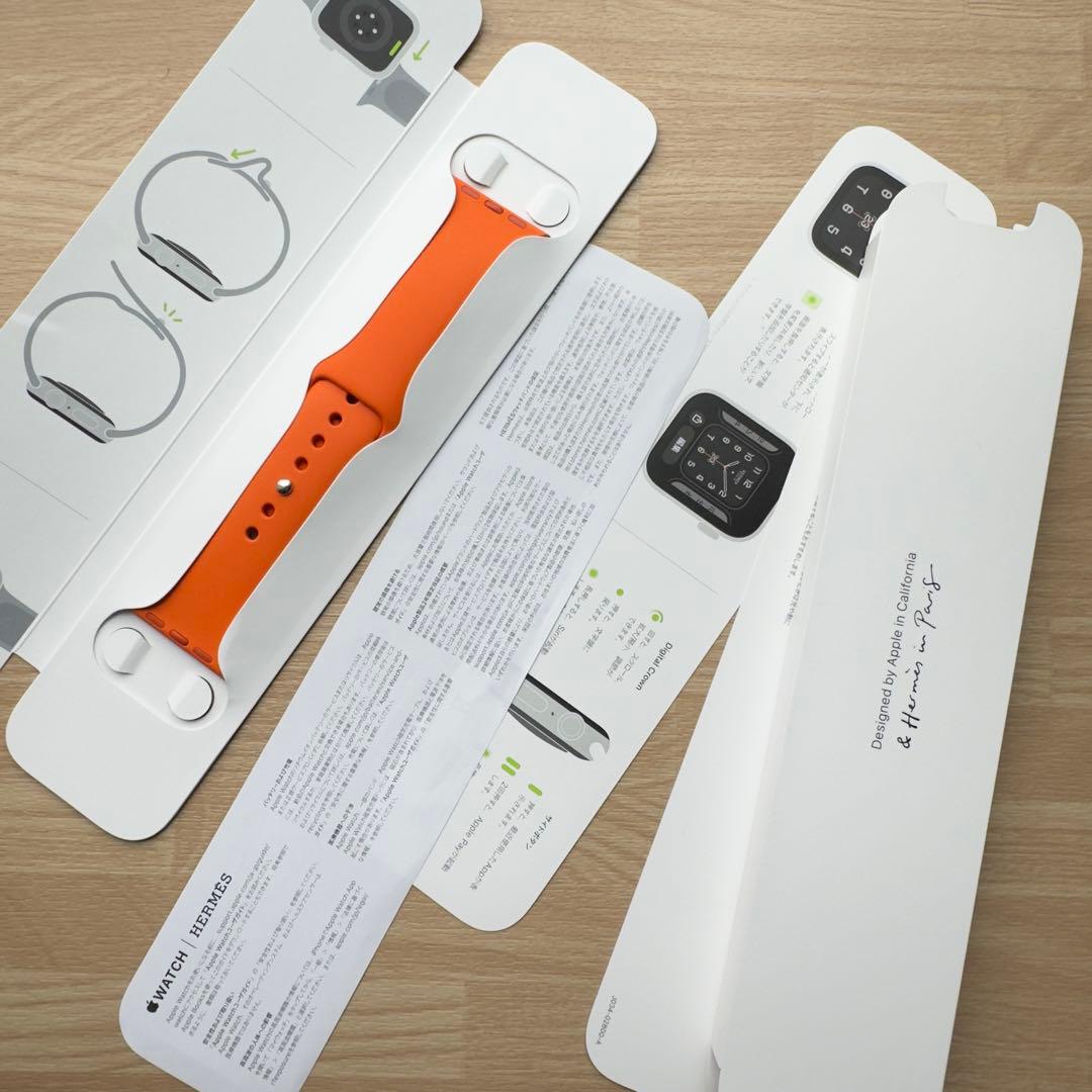 2010 《美品》Apple Watch エルメス　オレンジ　ラバー　スポーツ
