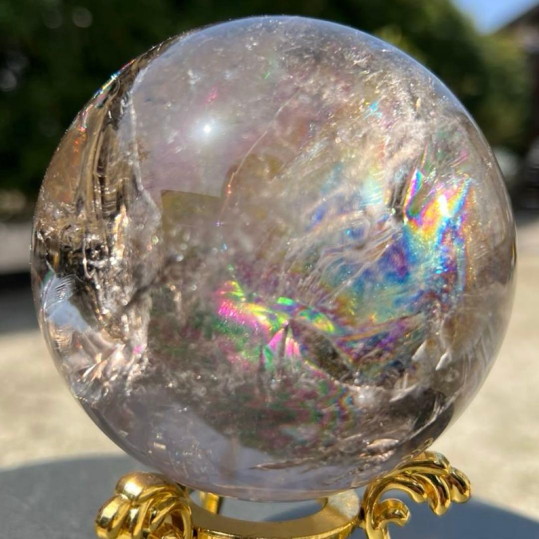 ✳️専用‼️☆激凄美宝珠☆極上別格品☆スモーキークォーツ 丸玉 天然石 煙水晶 原石