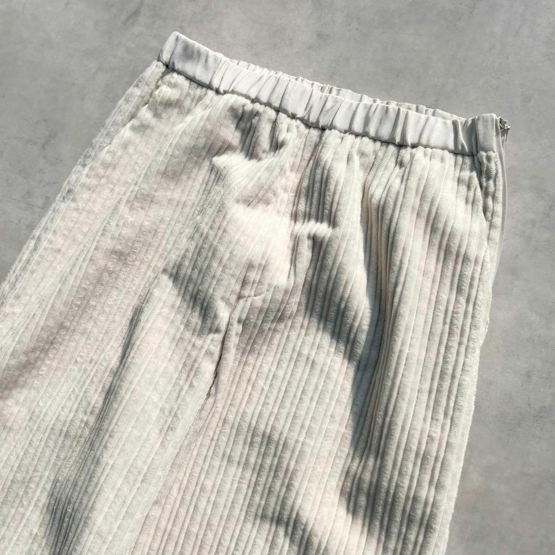 ドゥロワー　コーデュロイドロストパンツ　オフホワイト　24AW　定価8.8万