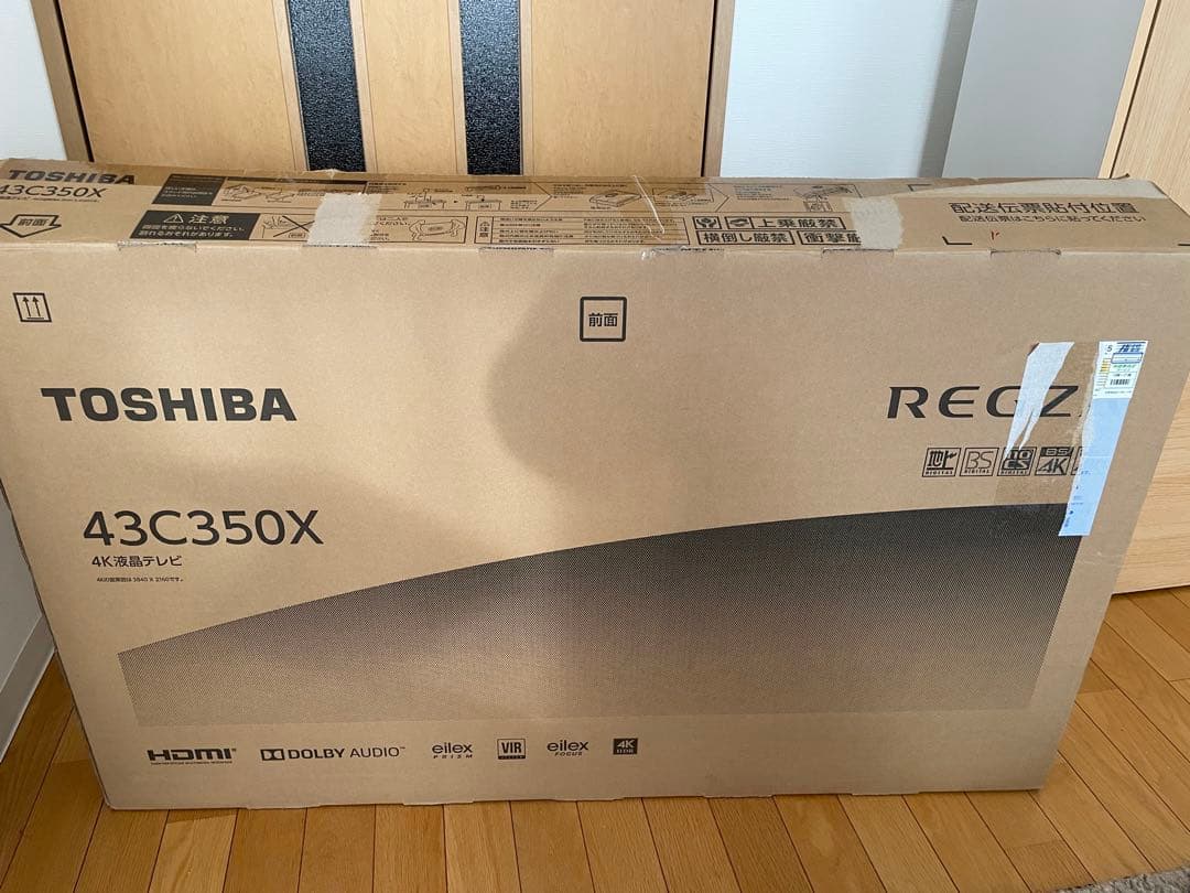 TOSHIBA ＲＥＧＺＡ43C350X 4K液晶テレビ