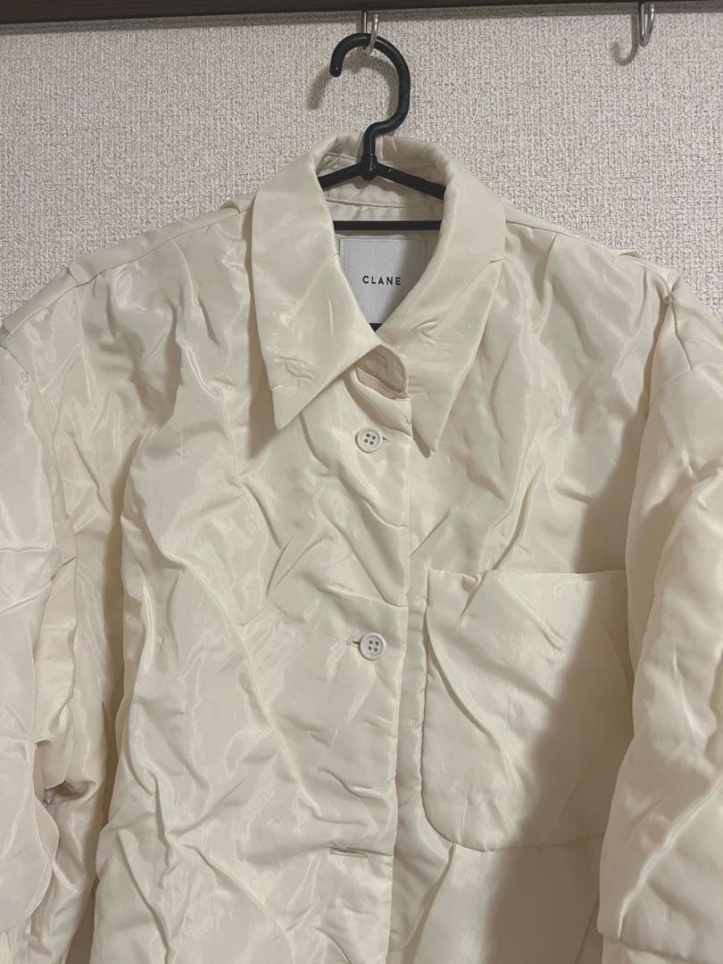 春秋向け美品！PADDED CRUMPLY SHIRT JACKET