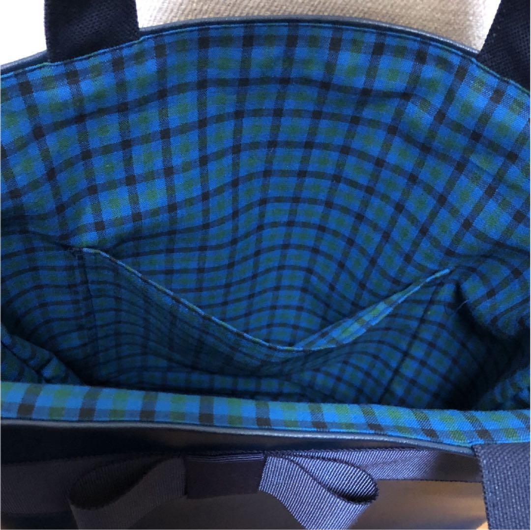 にこにこ様オーダー^ ^ファミリアチェックのトートバック