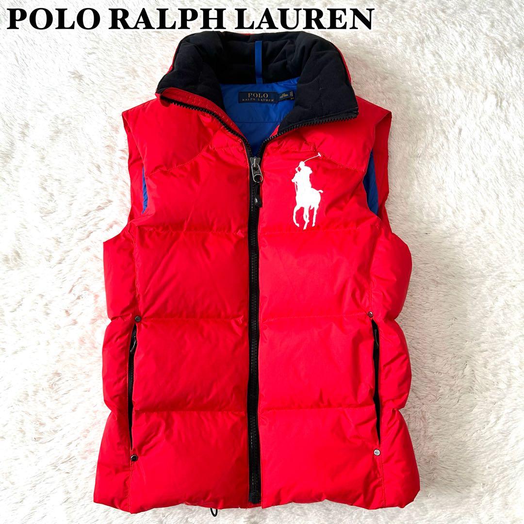 美品✨ POLO RALPH LAUREN　ダウンベスト　ビッグポニー　刺繍