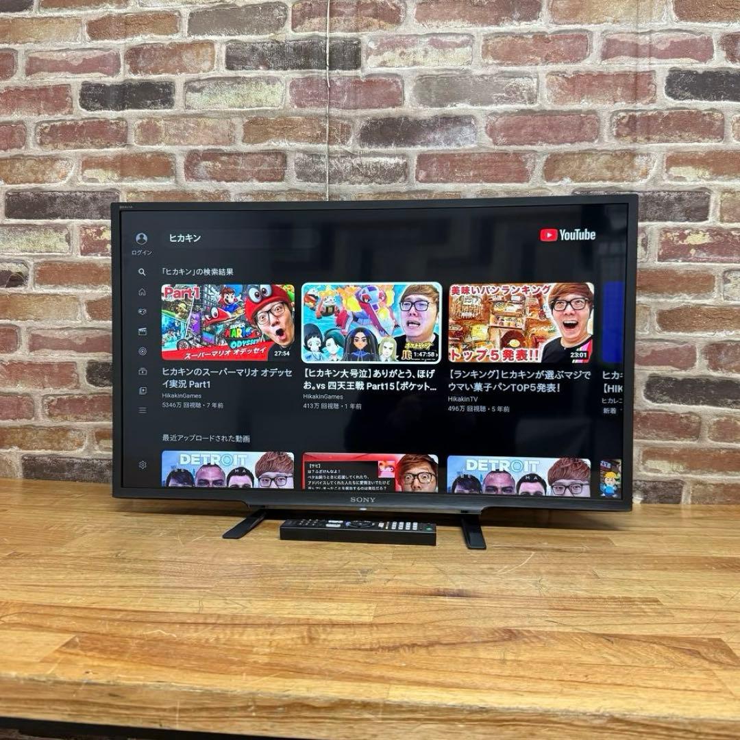 SONY 32V型 液晶テレビ BRAVIA KJ-32W730E 動画アプリ○