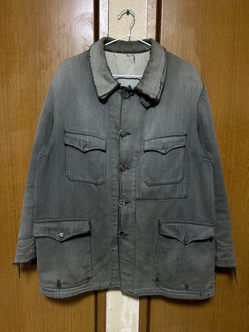 40年代 フランス コットンピケ ハンティング ジャケット