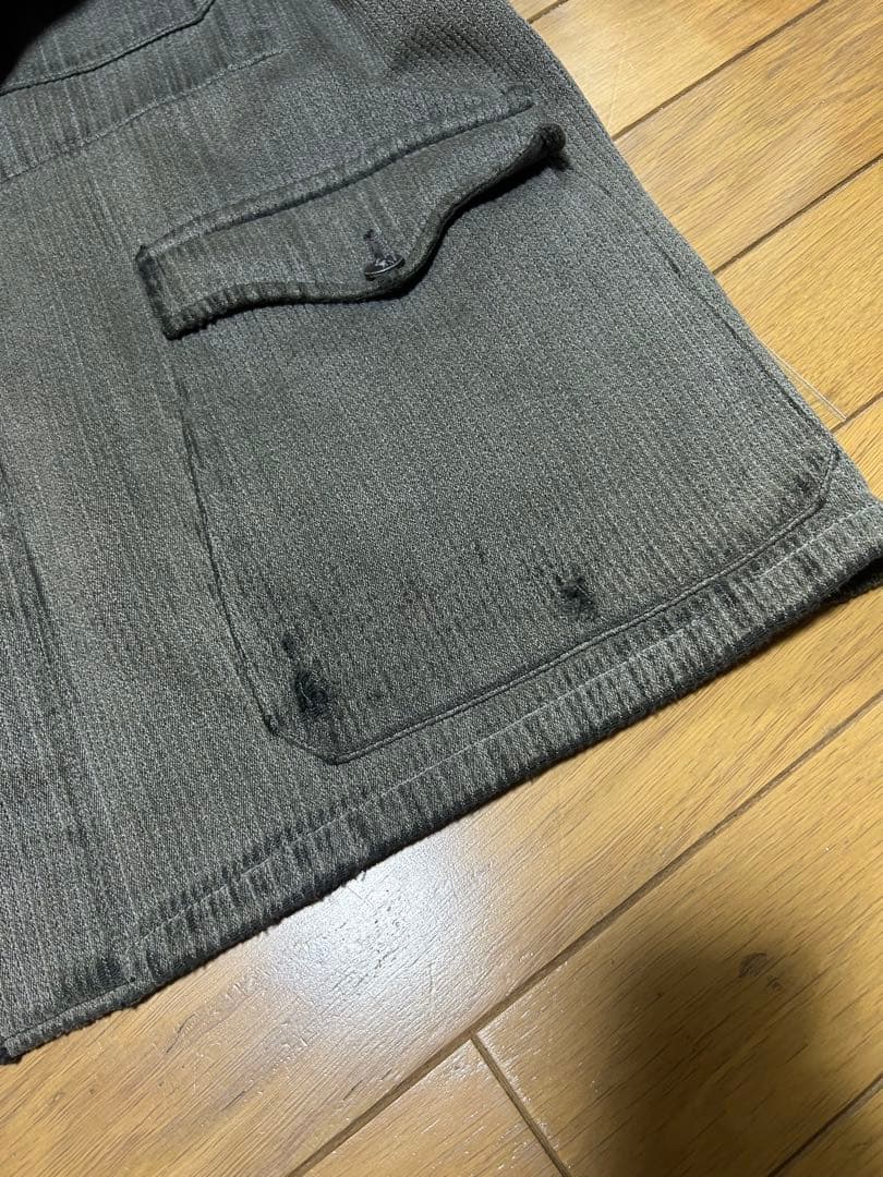 40年代 フランス コットンピケ ハンティング ジャケット