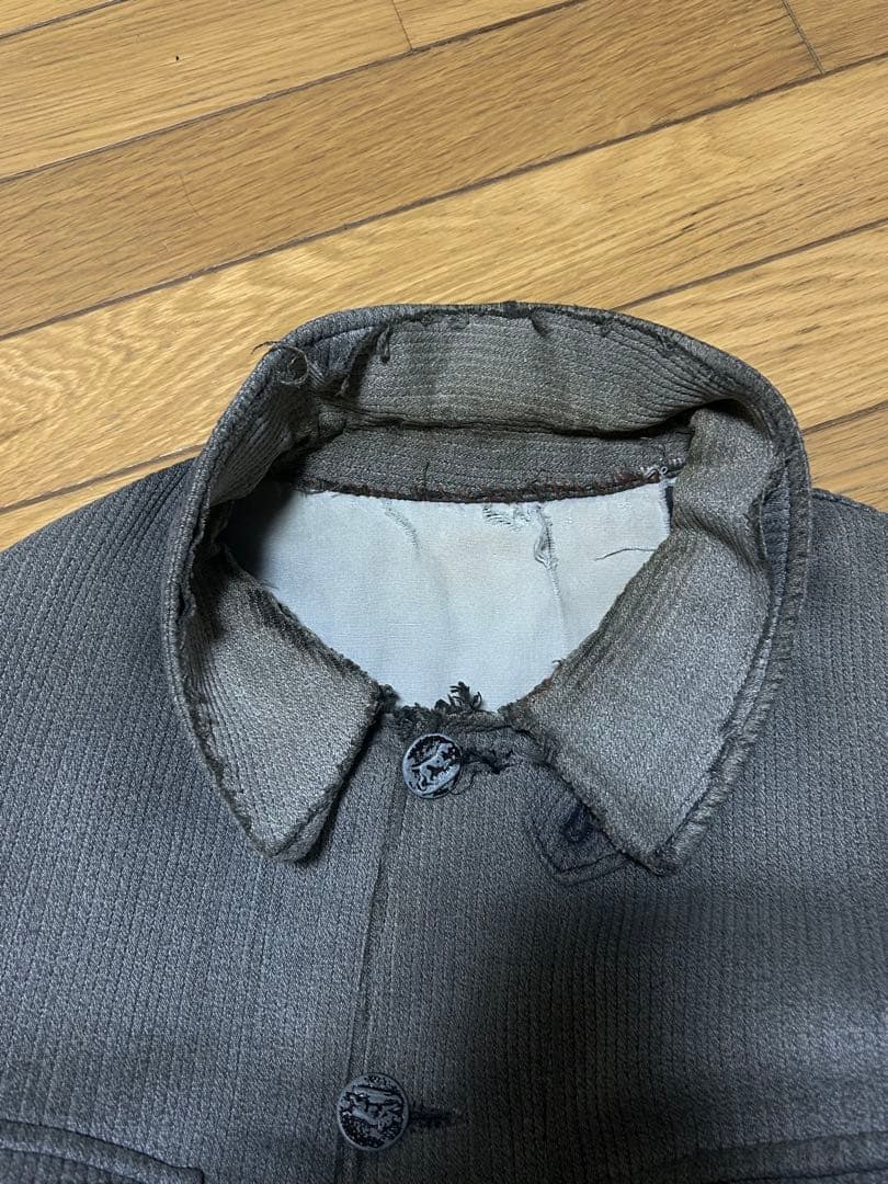 40年代 フランス コットンピケ ハンティング ジャケット