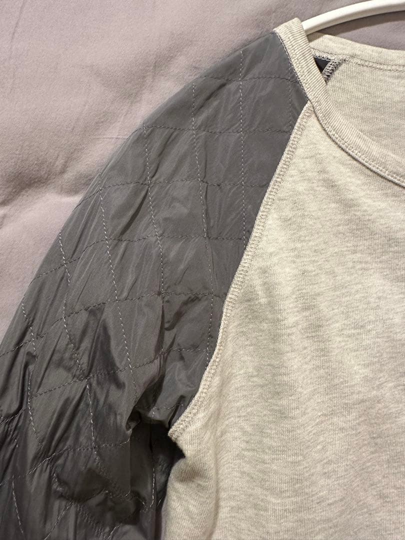 DRIES VAN NOTEN グレー トレーナー S キルティング　切り返し