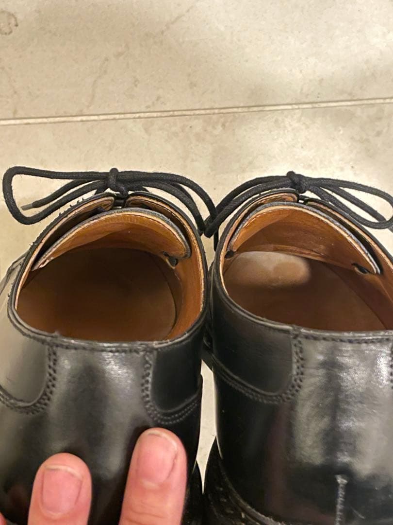 Berwick バーウィック Uチップシューズ 4477 サイズ5 24cm 黒