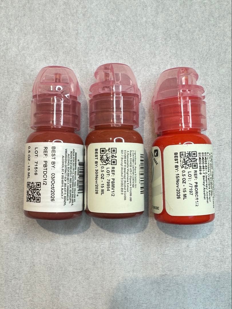 リップアートメイク　色素　3本セット