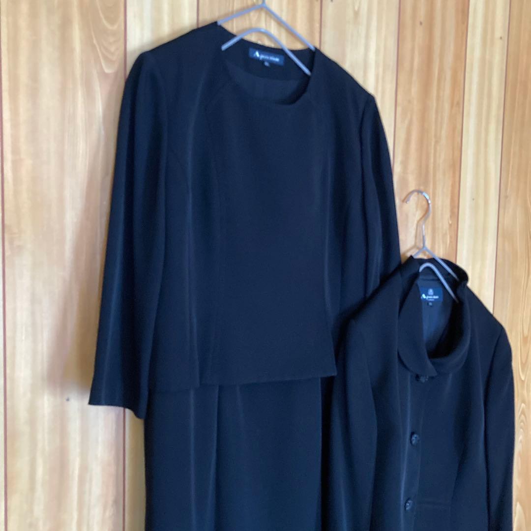 極美品・高級　アクアスキュータム ブラックフォーマル　ワンピースセットアップ