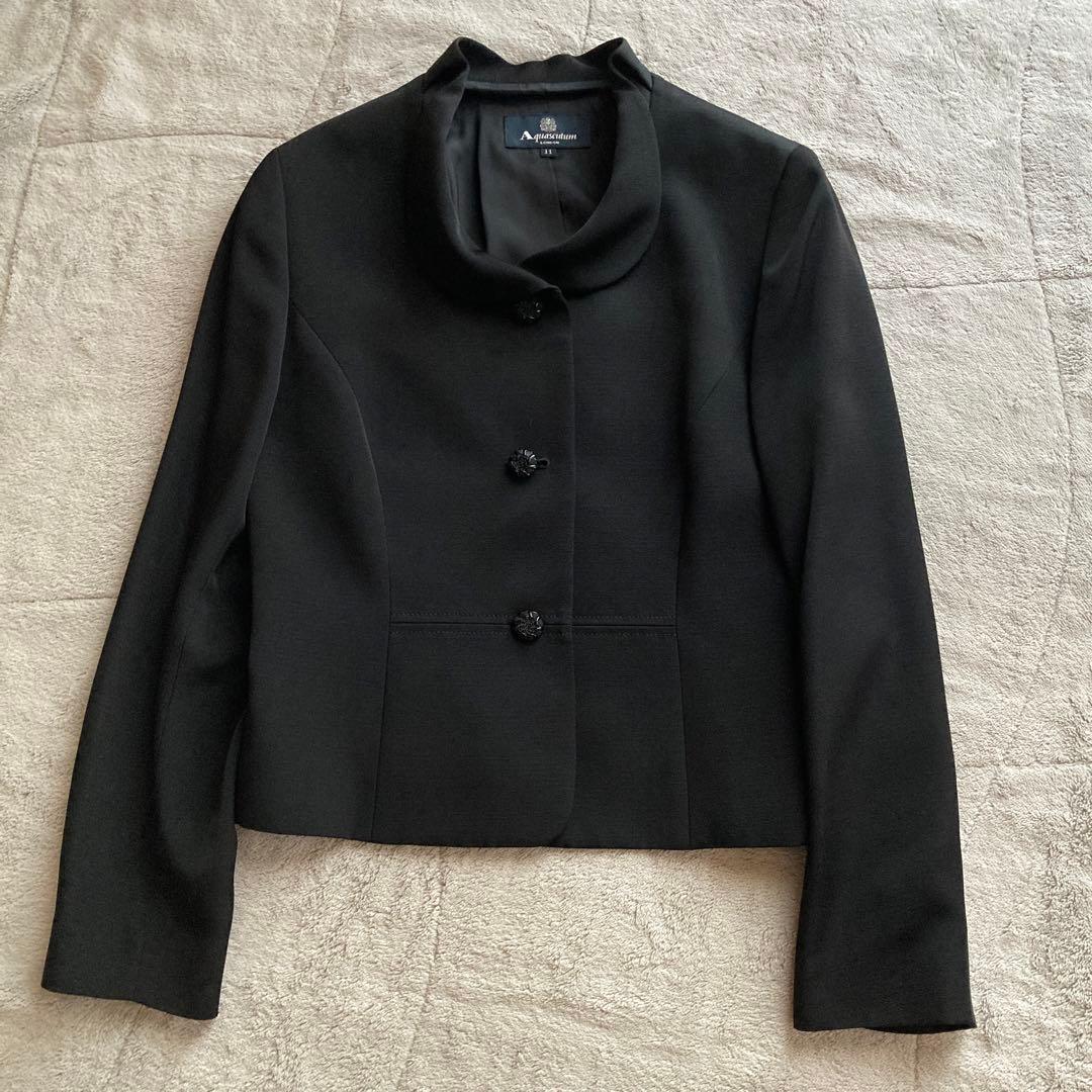 極美品・高級　アクアスキュータム ブラックフォーマル　ワンピースセットアップ