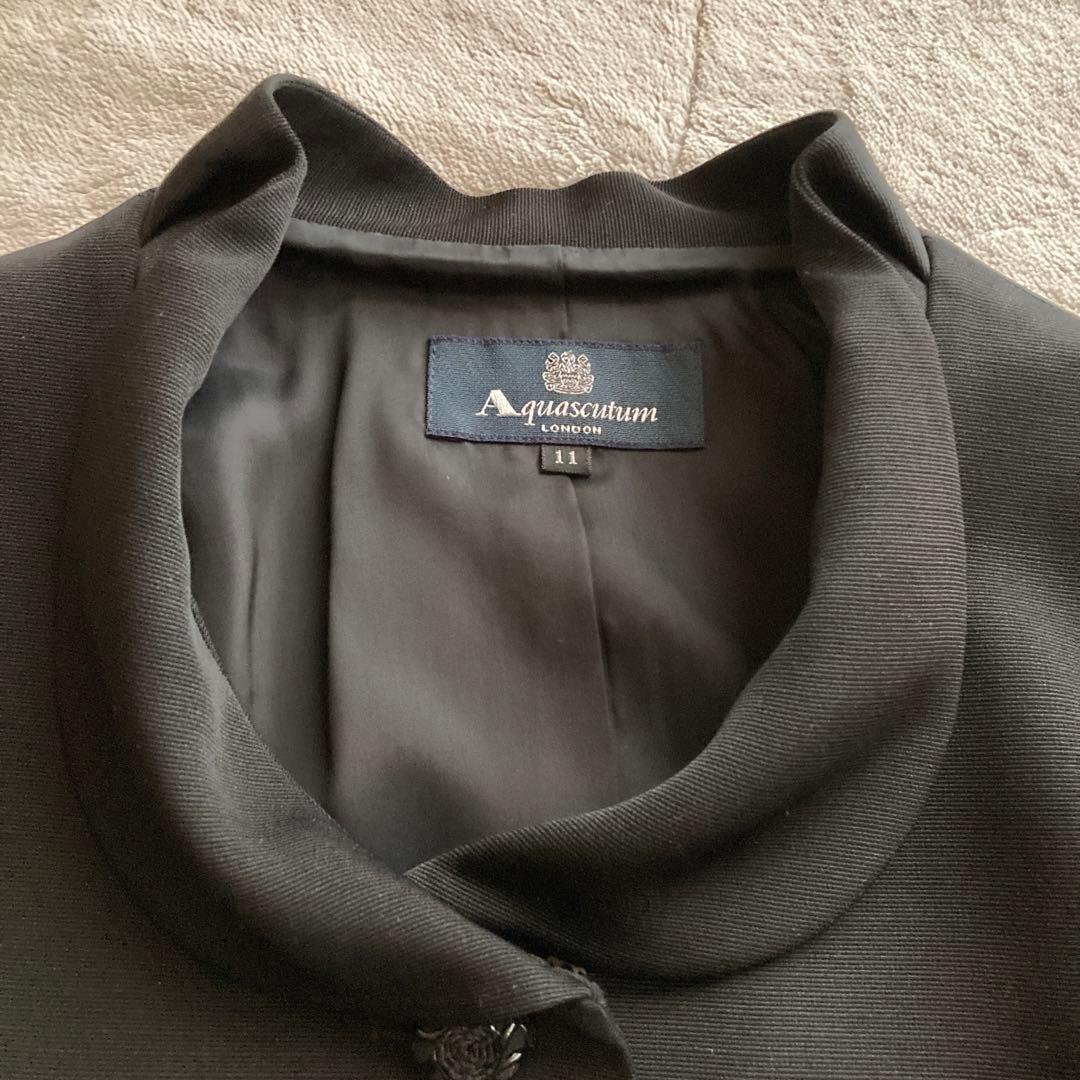 極美品・高級　アクアスキュータム ブラックフォーマル　ワンピースセットアップ