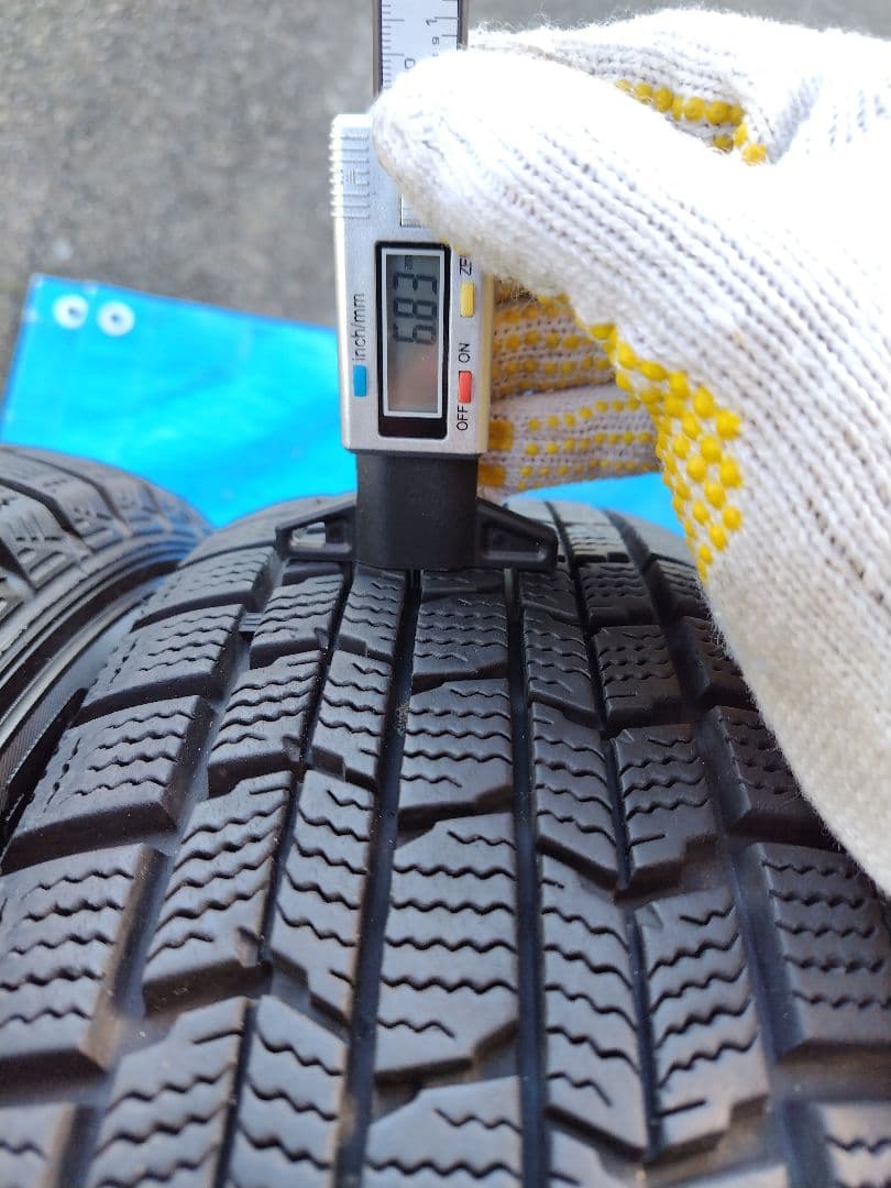 165/65R14【2/2】スタッドレスタイヤ、スチールホイール付、2本分割