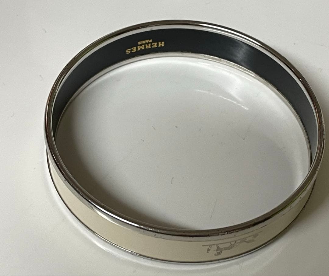 HERMES エルメス エマイユPM メタル カレーシュ ブレスレット バングル