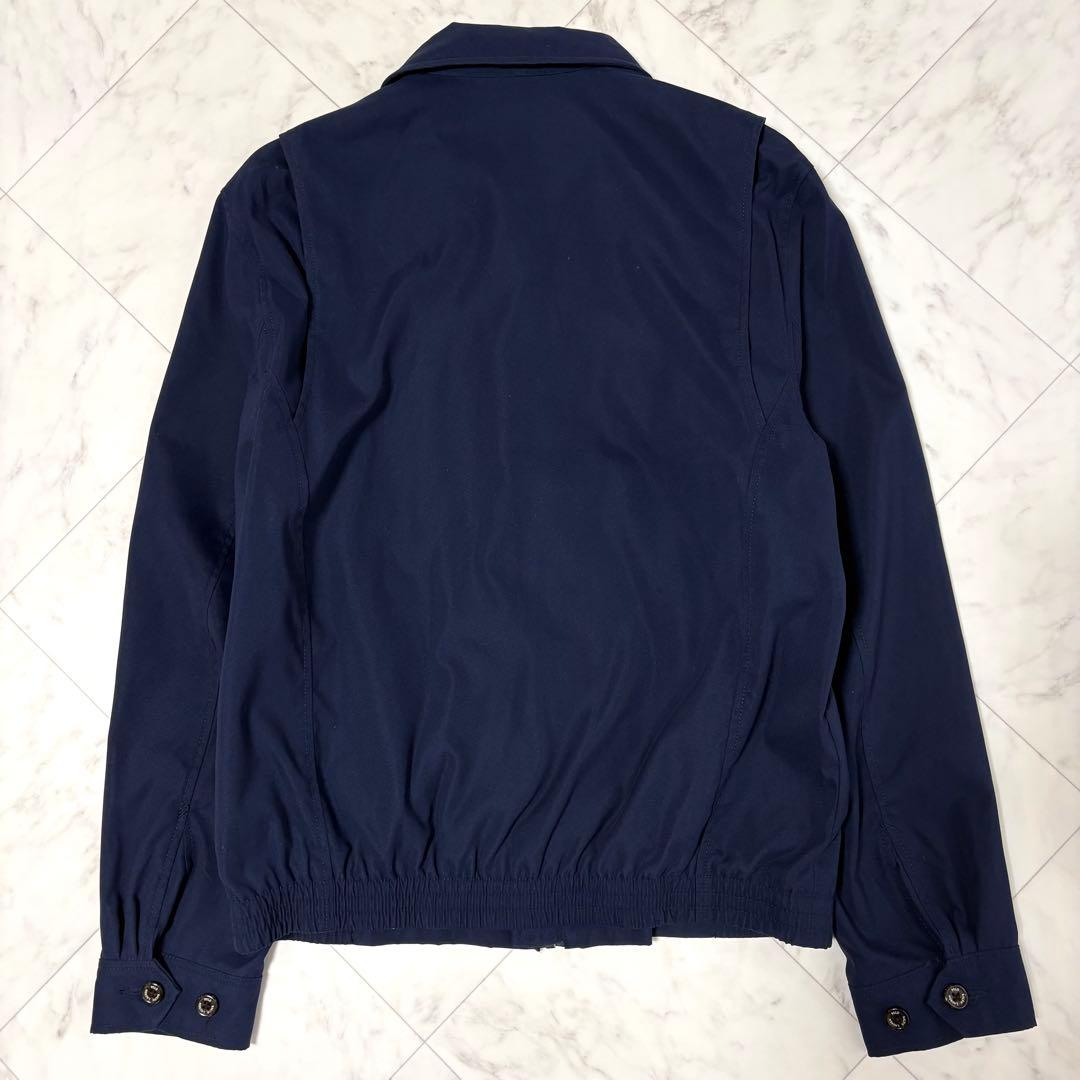 【ラルフローレン】スイングトップ　ナイロンジャケット　洗える　ポニーロゴ　紺
