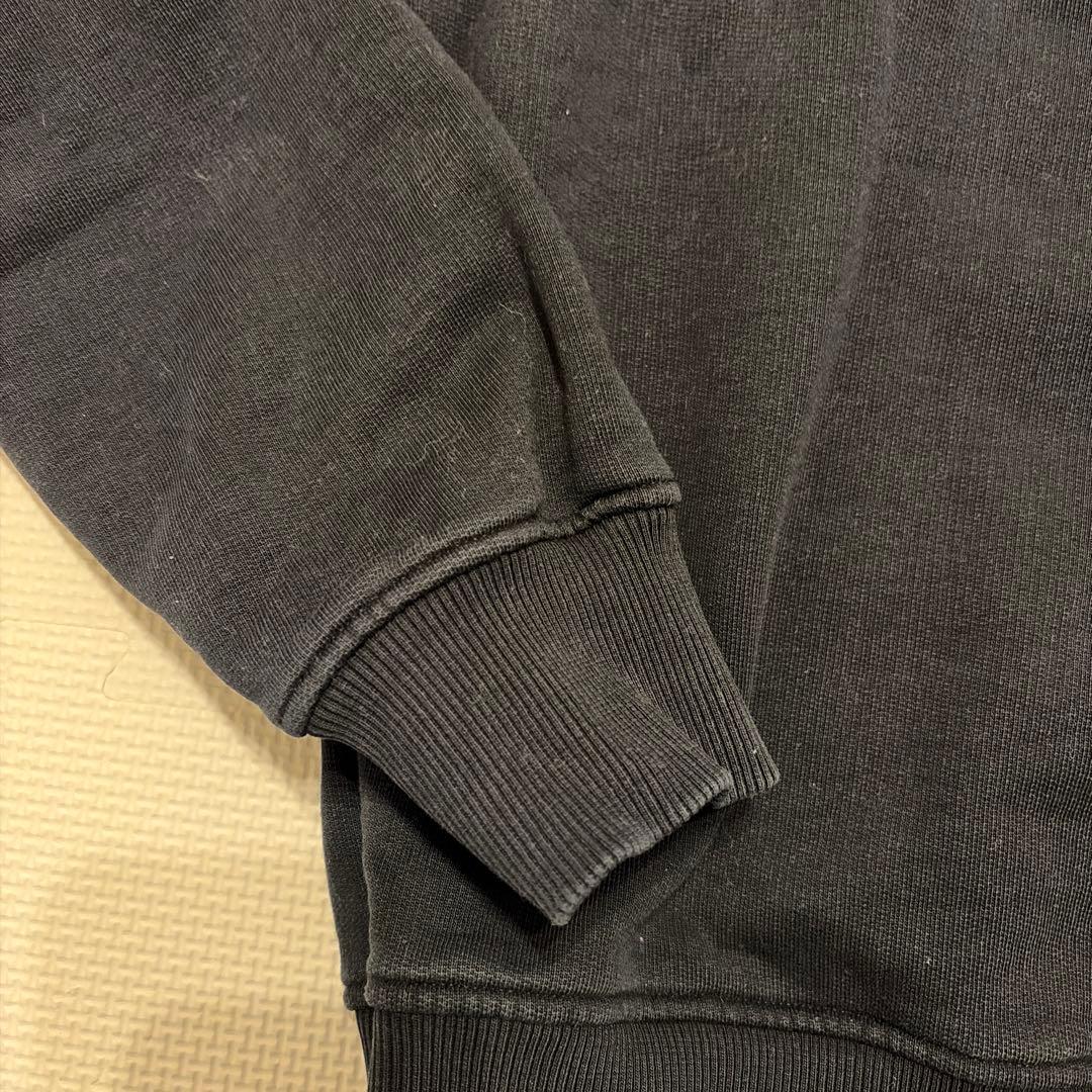 Ami Paris ハート 刺繍 スウェット 黒/ブラックポルトガル製