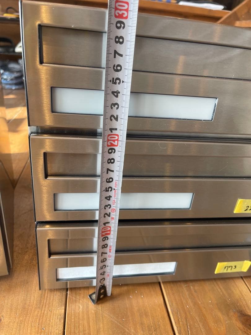 ステンレス製4段引き出しポスト2セット