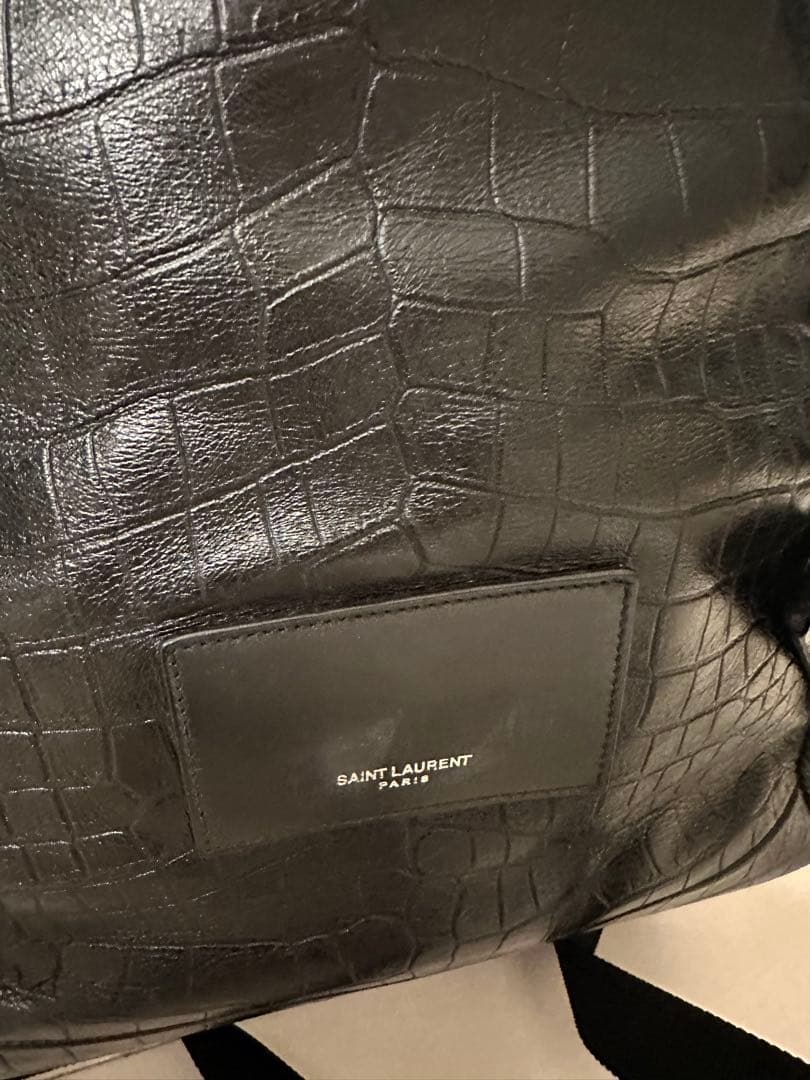 冒険野郎SAINT LAURENTリュック クロコ型押し