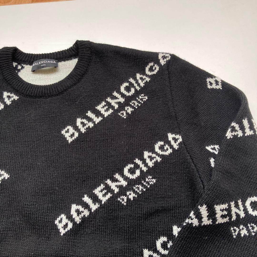 トップス BALENCIAGA black sweater ez