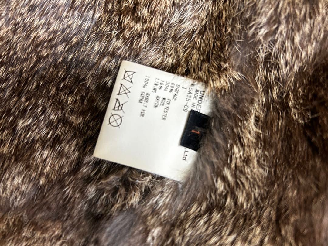 undercover ラビットファー　コート