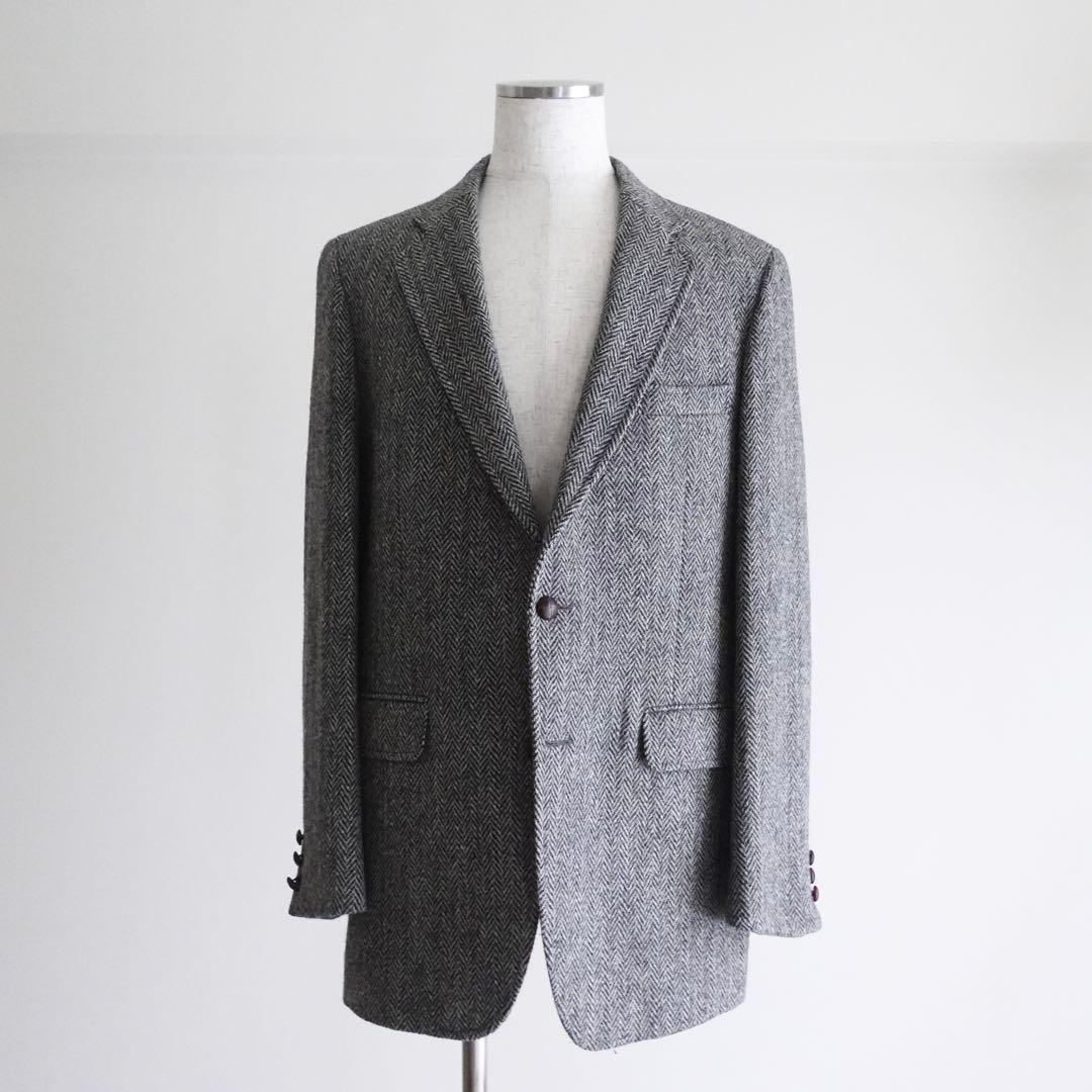 1980s Harris Tweed ウールツイードヘリンボーン　ジャケット
