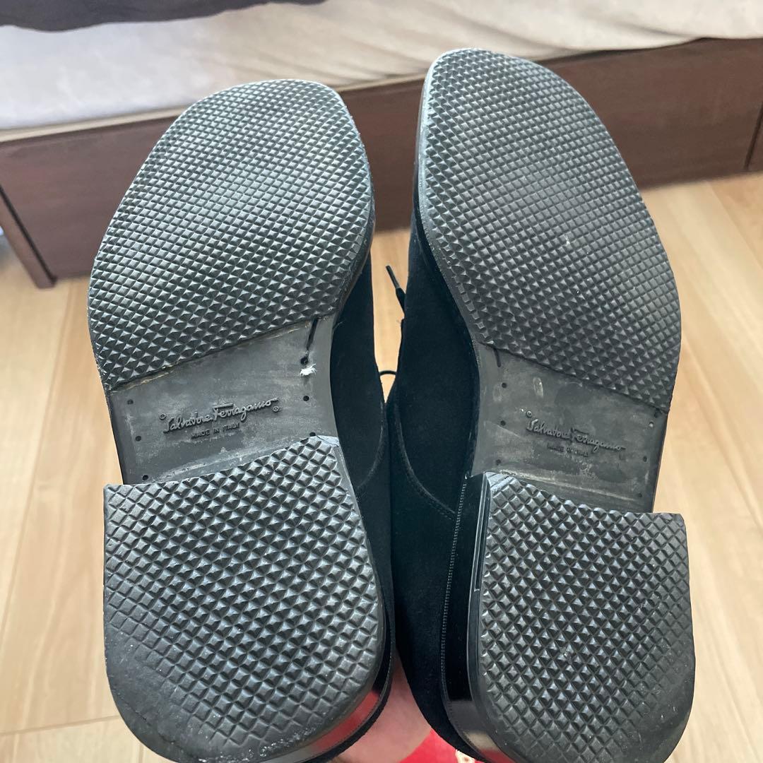 y*d様 【美品】Salvatore Ferragamo 黒チャッカブーツ 26