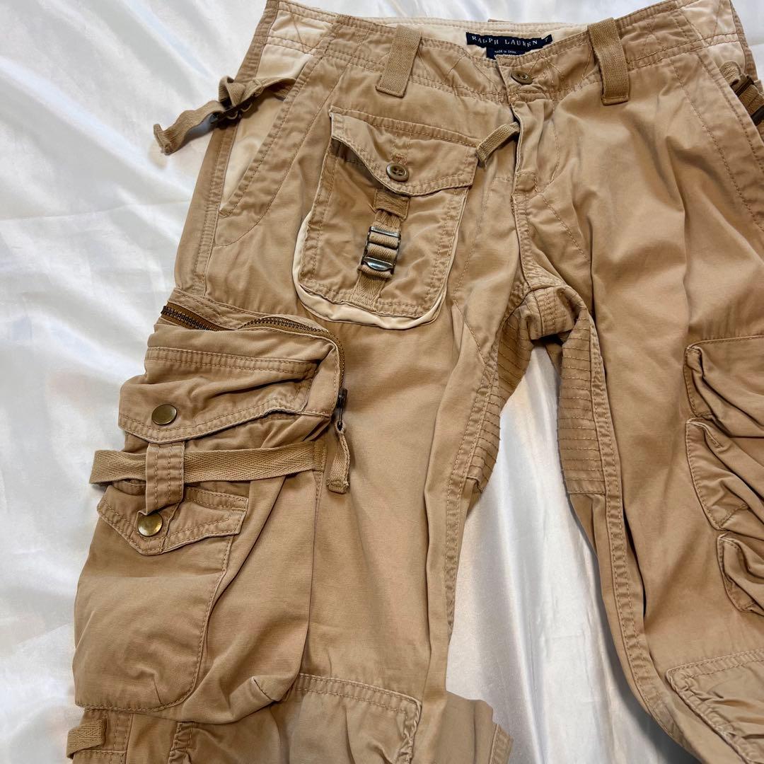 ラルフローレン マルチポケット カーゴパンツ ベージュ Y2K