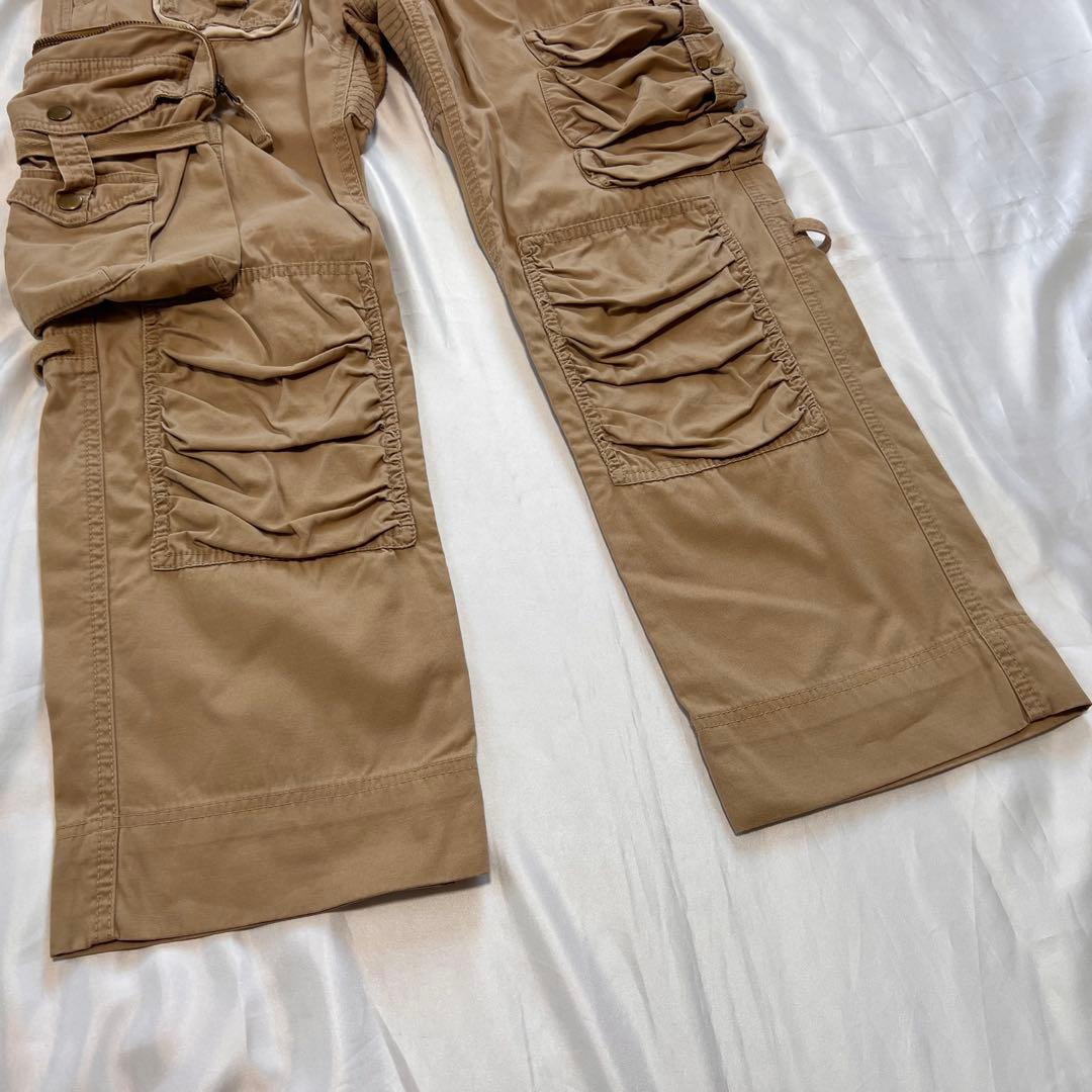 ラルフローレン マルチポケット カーゴパンツ ベージュ Y2K