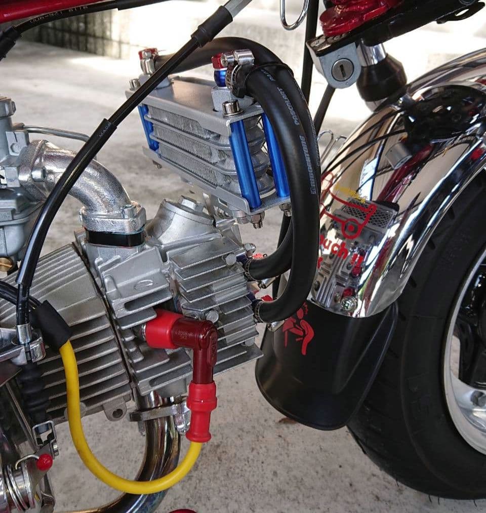 モンキー カブ ホンダ横型 オイルクーラー取付けステー 上側用