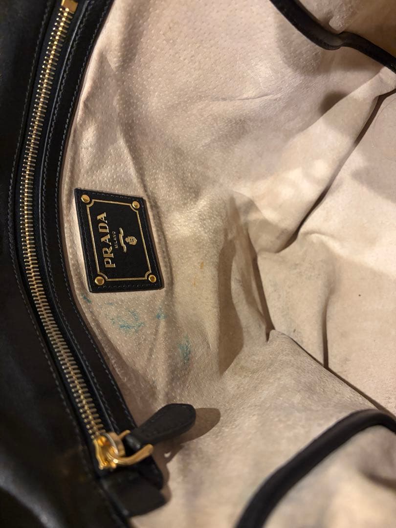 お値下げ☆美品☆PRADA ☆プラダ ブラック 2WAYトートバッグBN1713