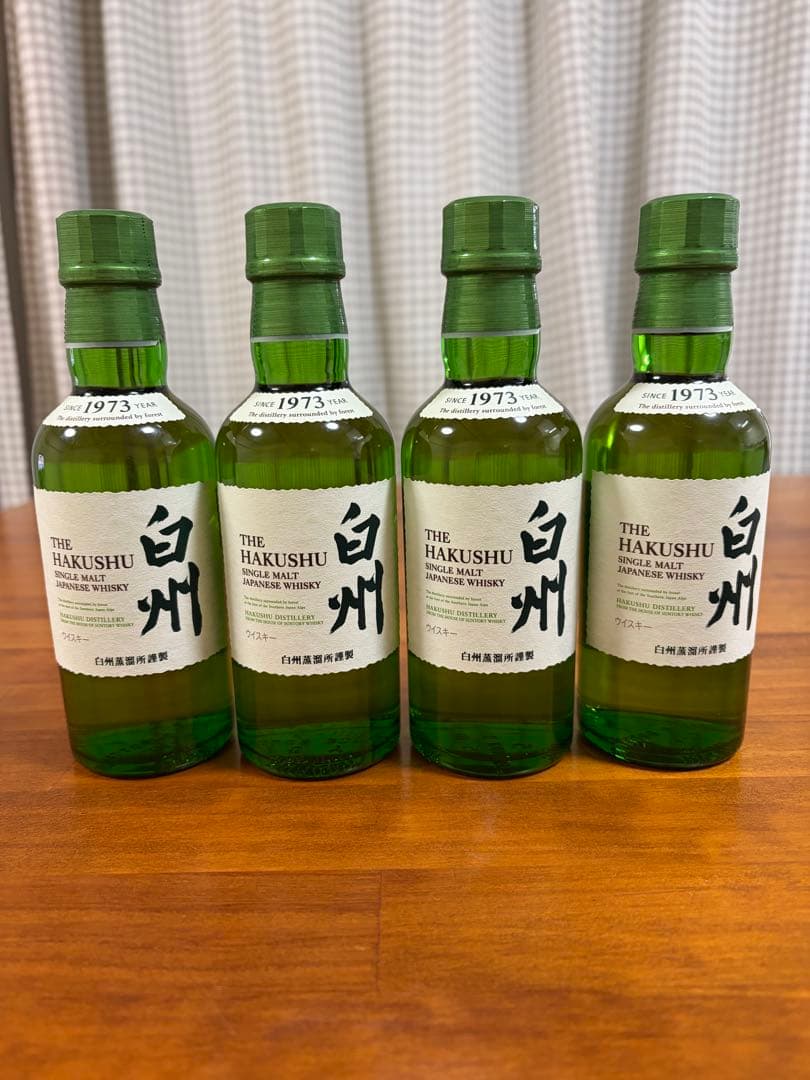 サントリーウイスキー白州ミニボトル180ml 4本セット